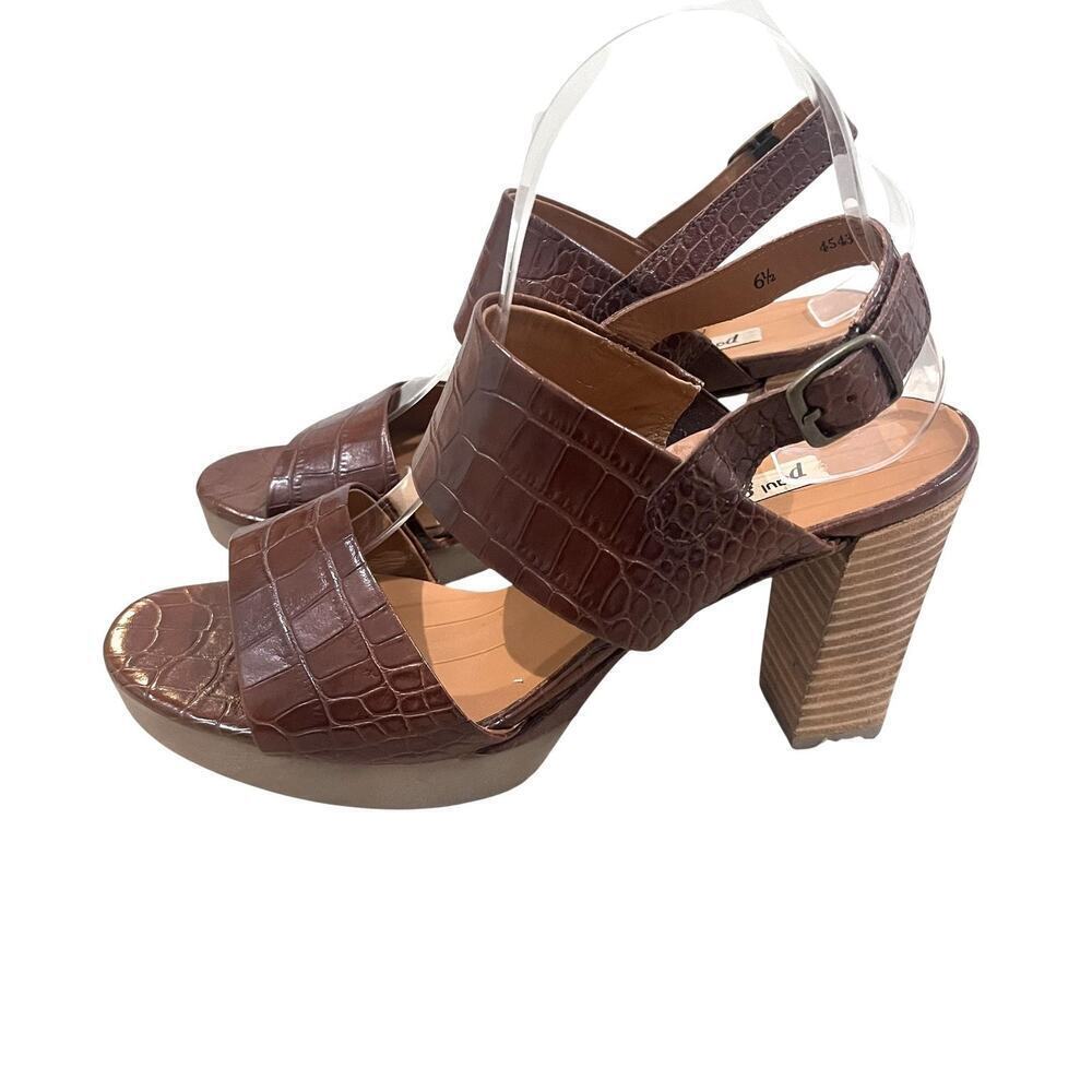 Paul Green Amanda High-Heel Sandals Shoes Womens Size 6.5 Brown Block Heel - Picture 4 of 13